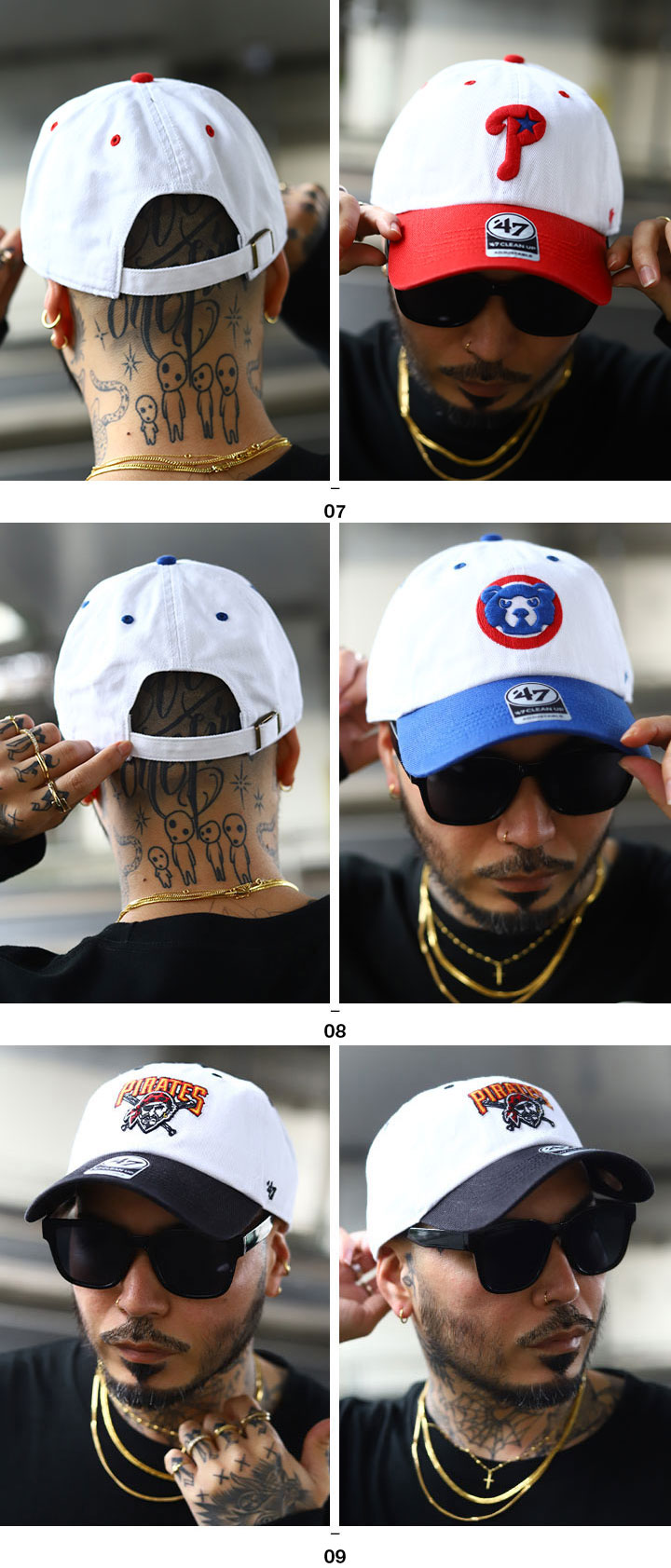 47 キャップ ドジャース 大きいサイズ MLB Dodgers LA ロゴ 47brand フォーティセブン CLEAN UP 帽子 cap ローキャップ 浅め シンプル バイカラー 高級感｜weekindenim｜09