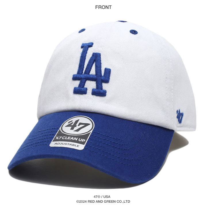 47 キャップ ドジャース 大きいサイズ MLB Dodgers LA ロゴ 47brand フォーティセブン CLEAN UP 帽子 cap ローキャップ 浅め シンプル バイカラー 高級感｜weekindenim｜11