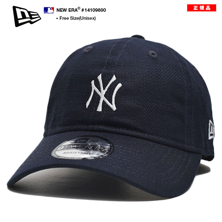 ニューエラ NEW ERA キャップ 大きいサイズ MLB ヤンキース NY ロゴ 9twenty 帽子 cap ローキャップ 浅め ベースボールキャップ シンプル バイカラー 高級感 麻｜weekindenim｜03
