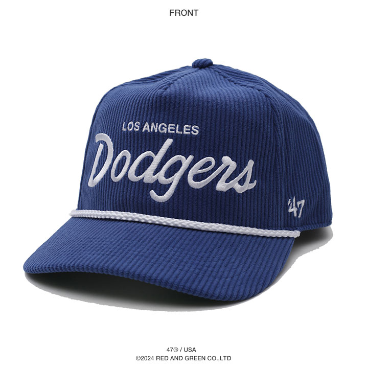 47 ドジャース 公式 LA キャップ ヤンキース コーデュロイ 大きいサイズ MLB Dodgers ロゴ 47brand フォーティセブン  HITCH 帽子 cap ハイキャップ 深め