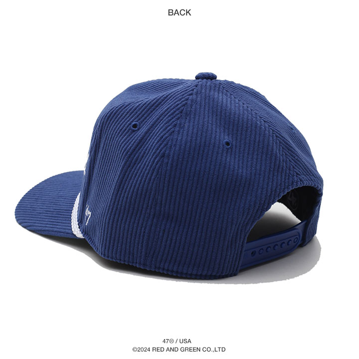 47 ドジャース 公式 LA キャップ ヤンキース コーデュロイ 大きいサイズ MLB Dodgers ロゴ 47brand フォーティセブン  HITCH 帽子 cap ハイキャップ 深め