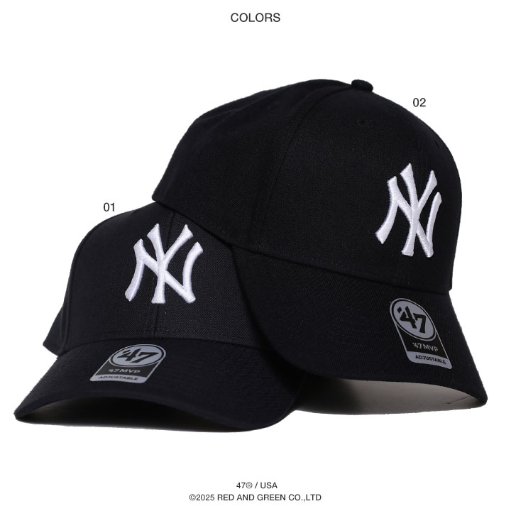 47 キャップ ヤンキース 公式 NY 大きいサイズ MLB ロゴ 47brand