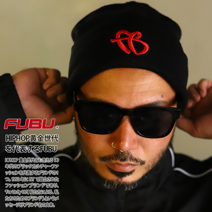 FUBU（フブ） ニットキャップ ニット帽 ビーニー 帽子 大きいサイズ