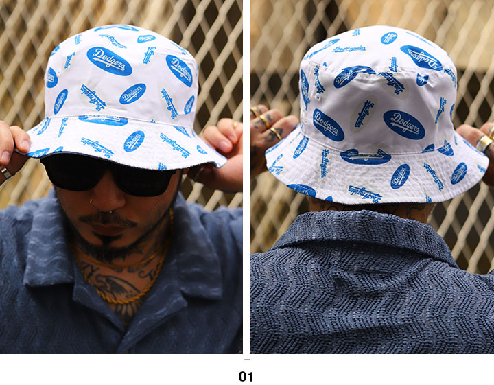 ニューエラ ハット バケットハット バケハ 帽子 hat ドジャース