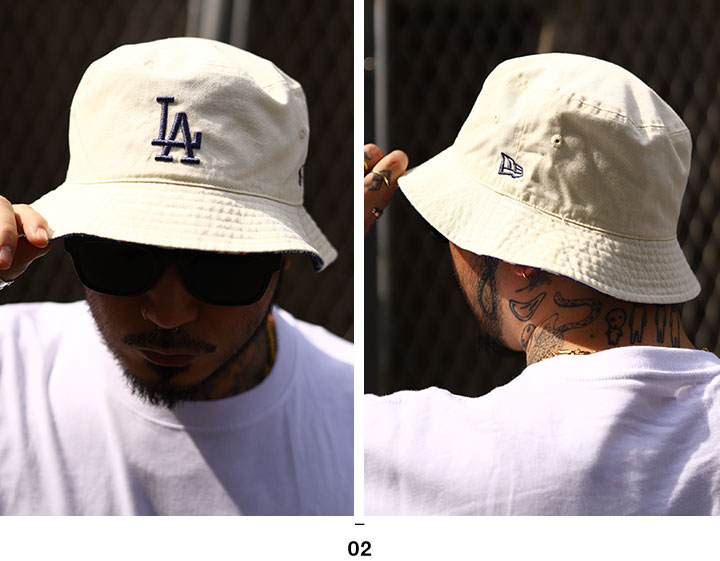 ニューエラ ハット バケットハット バケハ 帽子 hat ドジャース