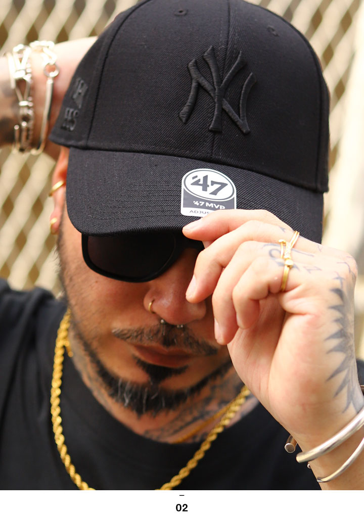 SHINHWA BRAND NEW サイン付き 47 キャップ 大きいサイズ MLB ヤンキース NY ロゴ 47brand