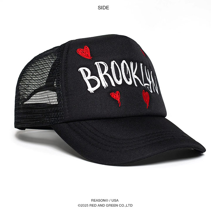 REASON キャップ メッシュキャップ 愛 LOVE ハート BROOKLYN
