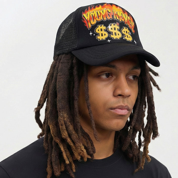 REASON × Young Money Entertainment キャップ メッシュキャップ