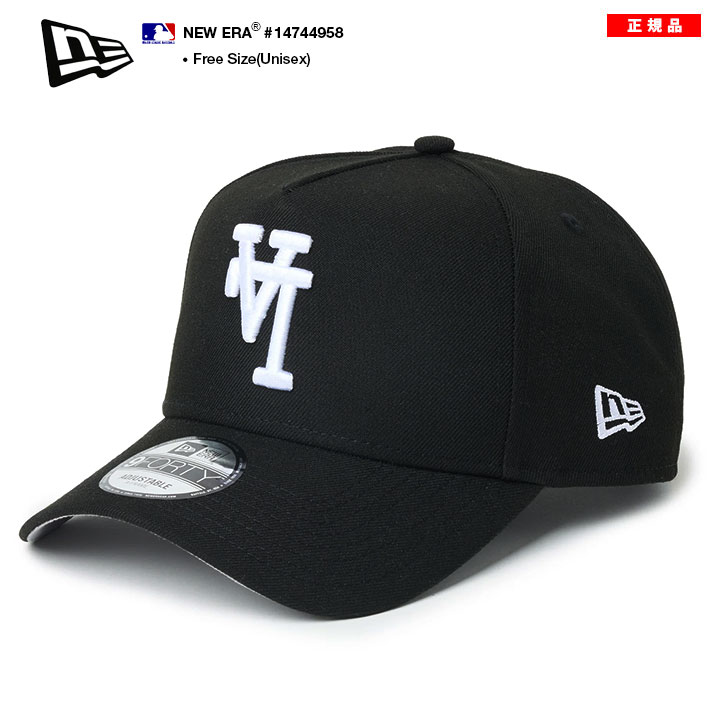 【新品】ニューエラ ドジャース LA逆ロゴ 9FORTY ブラック×ホワイト NEW ERA（ニューエラ） キャップ 帽子 「NEW ERA/ニューエラ」別注海外
