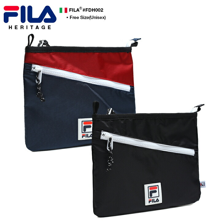 フィラ FILA ボディバッグ サコッシュ BAG メンズ レディース b系 かっこいい おしゃれ 0.5L Fロゴ シリコンパッチ バイカラー スポーツ スケート｜weekindenim｜03