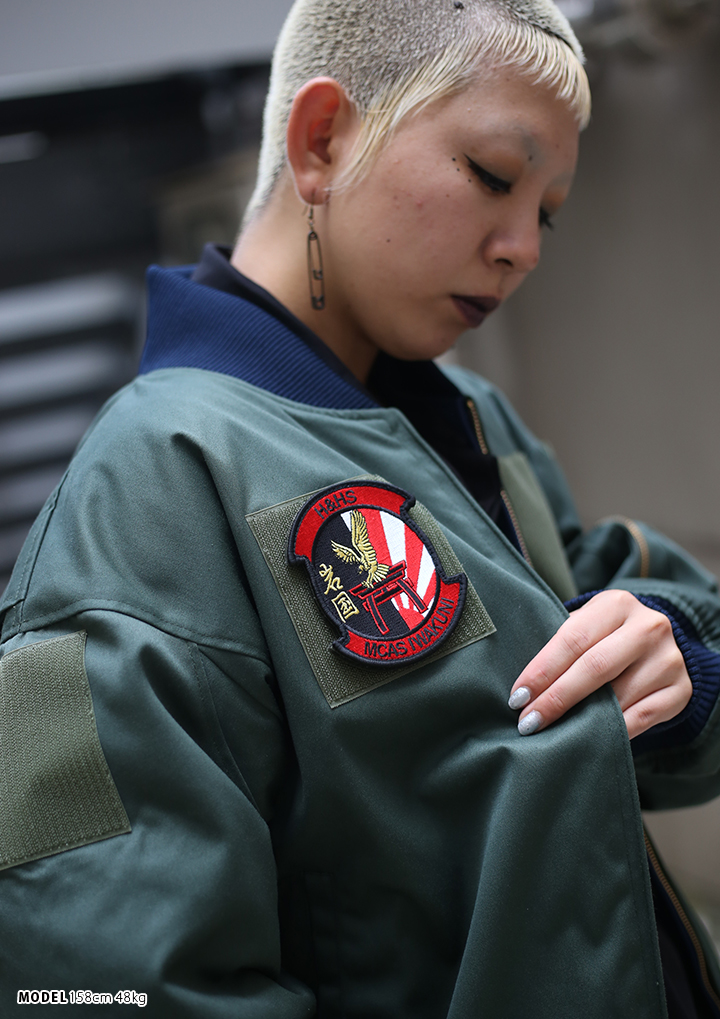 防衛省自衛隊グッズ 岩国基地 米海兵隊基地 ワッペン 刺繍 パッチ かっこいい おしゃれ 大人気 米海兵隊岩国航空基地 アメリカ海兵隊 刺繍 両面ベルクロ｜weekindenim｜07