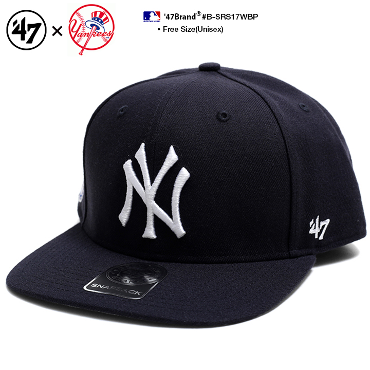 47 キャップ 47brand ニューヨーク ヤンキース 帽子 メンズ レディース 紺 MLB NY ロゴ フォーティセブン 深め スナップバックキャップ おしゃれ かっこいい｜weekindenim｜03