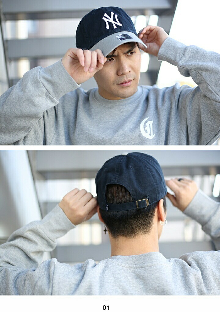 47 キャップ 47brand ニューヨーク ヤンキース 帽子 ローキャップ メンズ レディース 紺 ネイビー MLB NY ロゴ フォーティセブン cap おしゃれ かっこいい｜weekindenim｜08