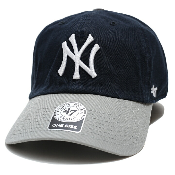 ニューヨーク ヤンキース 47 Brand キャップ 帽子 紺グレー 限定 47 キャップ 47brand ニューヨーク ヤンキース 帽子 ロー
