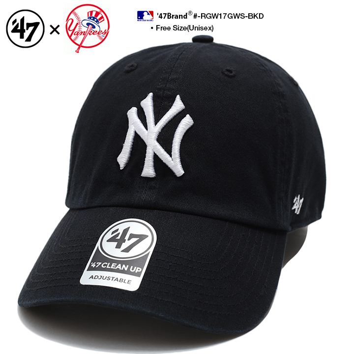 47 キャップ 47brand ニューヨーク ヤンキース 帽子 ローキャップ メンズ レディース 黒 MLB NY ロゴ フォーティセブン cap おしゃれ かっこいい｜weekindenim｜04