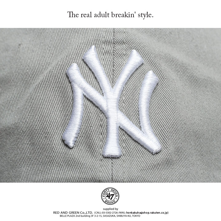 47 キャップ 47brand ニューヨーク ヤンキース 帽子 ローキャップ メンズ レディース グレー MLB NY ロゴ フォーティセブン cap おしゃれ かっこいい｜weekindenim｜13