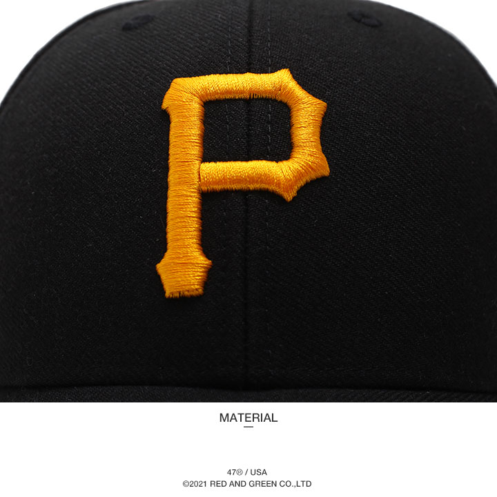 47 キャップ パイレーツ 黒 MLB Pirates P ロゴ 47brand フォーティ