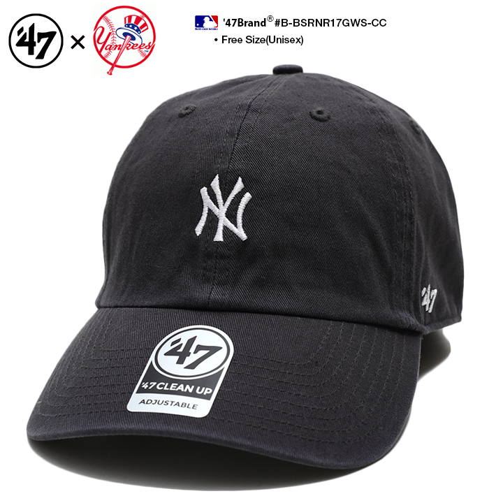 47 キャップ 47brand ニューヨーク ヤンキース 帽子 ローキャップ メンズ レディース チャコール MLB NY ロゴ フォーティセブン cap おしゃれ｜weekindenim｜04