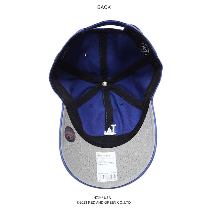 47 キャップ ドジャース  MLB Dodgers LA ロゴ 47brand フォーティセブン 帽子 cap ローキャップ 浅め 青｜weekindenim｜14