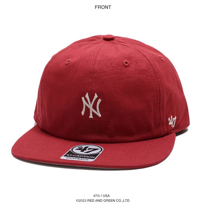 47 キャップ 47brand ニューヨーク ヤンキース 帽子 メンズ レディース 赤 MLB NY ロゴ フォーティセブン cap 深め スナップバックキャップ おしゃれ｜weekindenim｜11