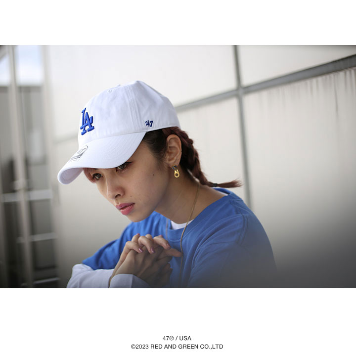 47 キャップ ドジャース MLB Dodgers LA ロゴ 47brand フォーティセブン 帽子 cap ローキャップ 浅め