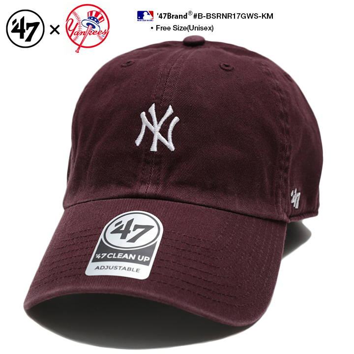 47 キャップ 47brand ニューヨーク ヤンキース 帽子 ローキャップ メンズ レディース バーガンディ MLB NY ロゴ フォーティセブン おしゃれ かっこいい｜weekindenim｜04