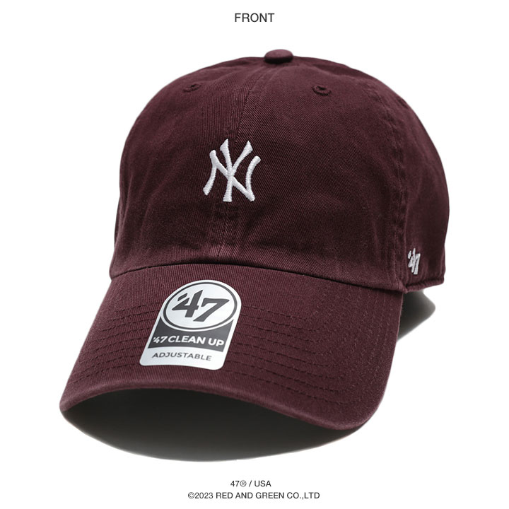 47 キャップ 47brand ニューヨーク ヤンキース 帽子 ローキャップ メンズ レディース バーガンディ MLB NY ロゴ フォーティセブン おしゃれ かっこいい｜weekindenim｜12