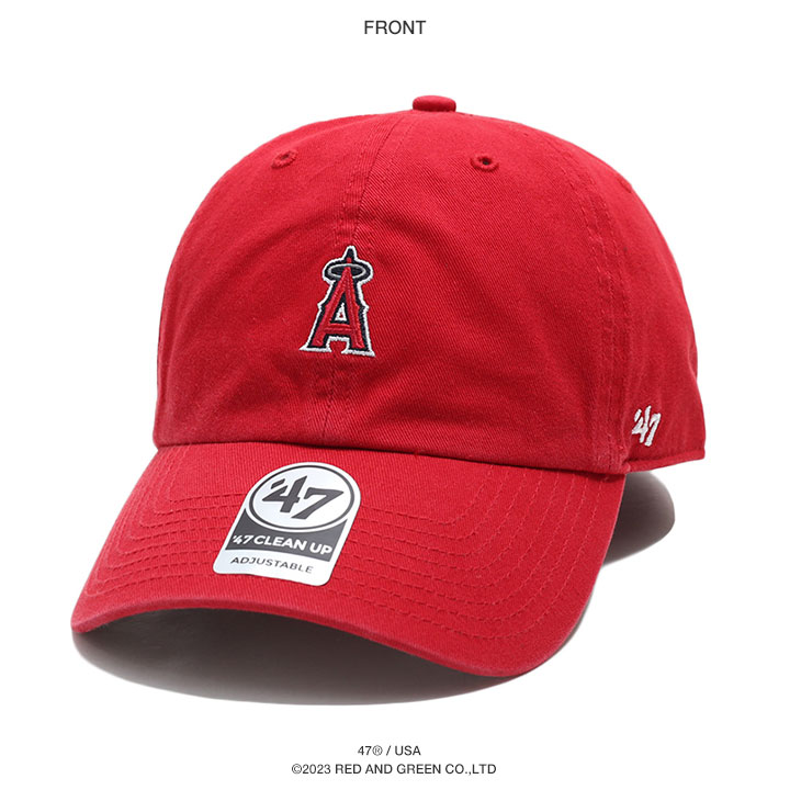 47 キャップ エンゼルス MLB エンジェルス 公式 グッズ Angels A ロゴ 47brand フォーティセブン 帽子 cap ローキャップ  赤 メジャーリーグ