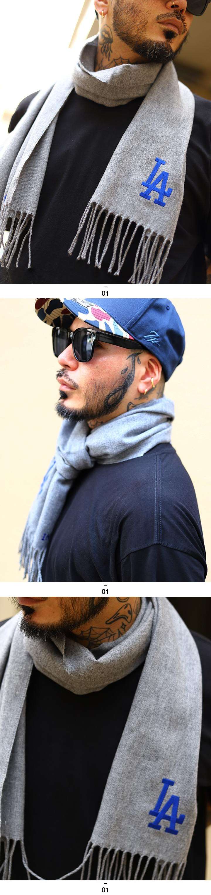 MLB ロサンゼルス ドジャース LA ヤンキース NY マフラー 日本製