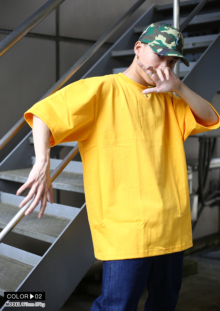 CAMBER キャンバー Tシャツ 半袖 メンズ レディース 黄色 大きい
