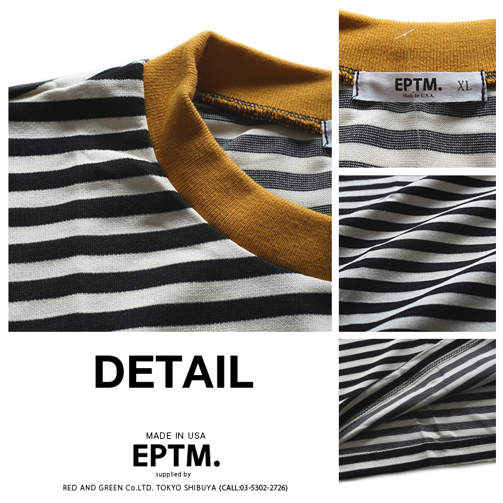 エピトミ EPTM Tシャツ 半袖 総柄 ボーダー 大きいサイズ ボーダー柄 総柄 ライン シンプル ゆったり ビッグシルエット オーバーサイズ ミニマル｜weekindenim｜15