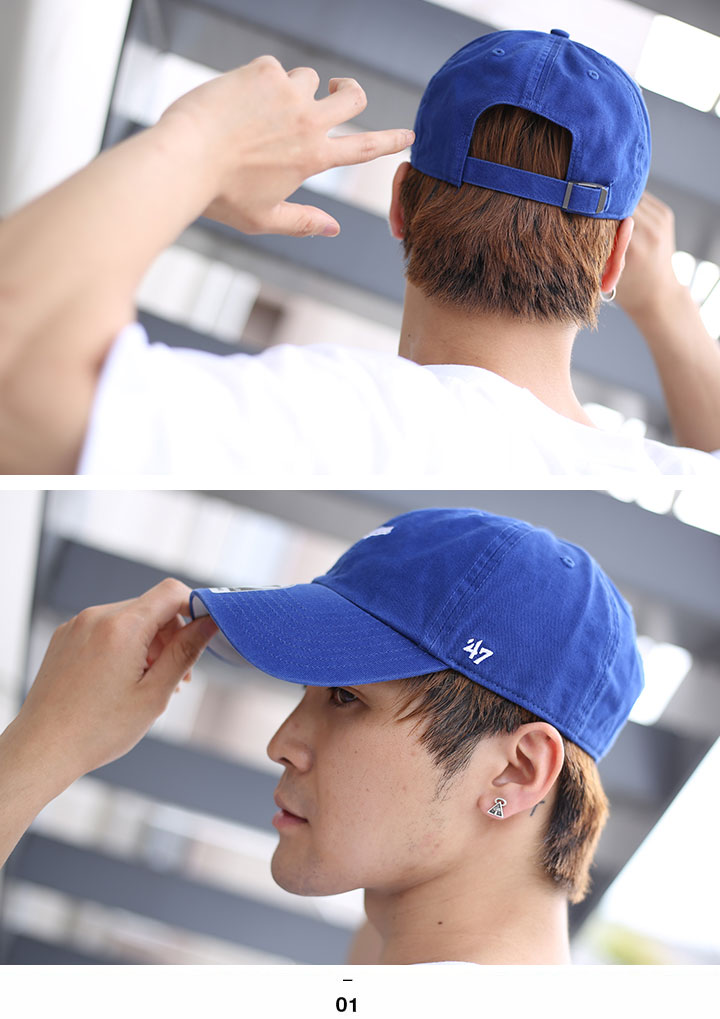 47 キャップ ドジャース  MLB Dodgers LA ロゴ 47brand フォーティセブン 帽子 cap ローキャップ 浅め 青 かっこいい CAP メジャーリーグ｜weekindenim｜07