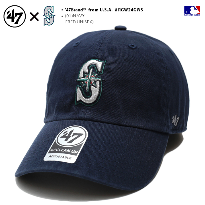 47 キャップ シアトル マリナーズ MLB S ロゴ 47brand フォーティ