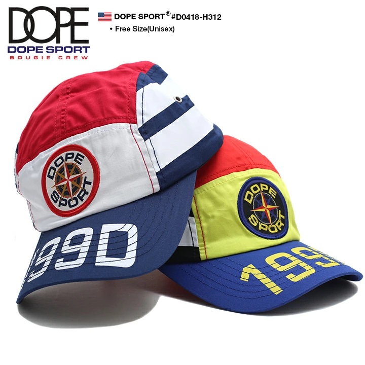 ドープスポーツ DOPE SPORTS 帽子 ジェットキャップ マウンテンキャップ CAP メンズ レディース b系 マルチロゴ トリコロールカラー 刺繍 ワッペン｜weekindenim｜03