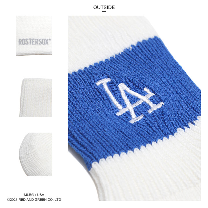 MLB ロサンゼルス ドジャース 靴下 ソックス ミドル丈 くつ下 クルー