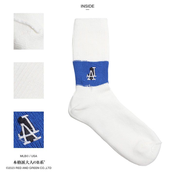新品 Ado Socks Zipangu 靴下 LA ロサンゼルス MLB ロサンゼルス ドジャース 靴下 ソックス ミドル丈 くつ下 クルー