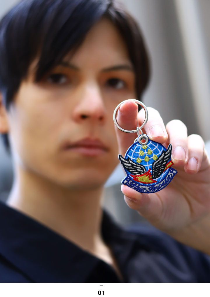 自衛隊 グッズ ブルーインパルス エンブレム 空自 キーホルダー