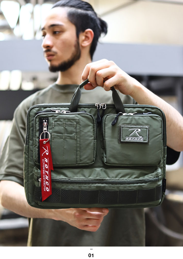 ROTHCO ロスコ 13インチ pcケース ワッペン 手提げ 布 ナイロン