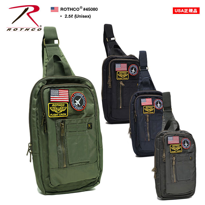 入手困難 ロスコ ROTHCO ボディバッグ ワンショルダーバッグ 黒 ROTHCO ボディバッグ 斜め掛け ロスコ ワンショルダー BAG