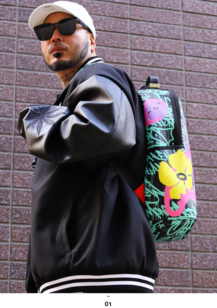 SPRAY GROUND リュック バックパック レザー 大きめ 大容量 高機能