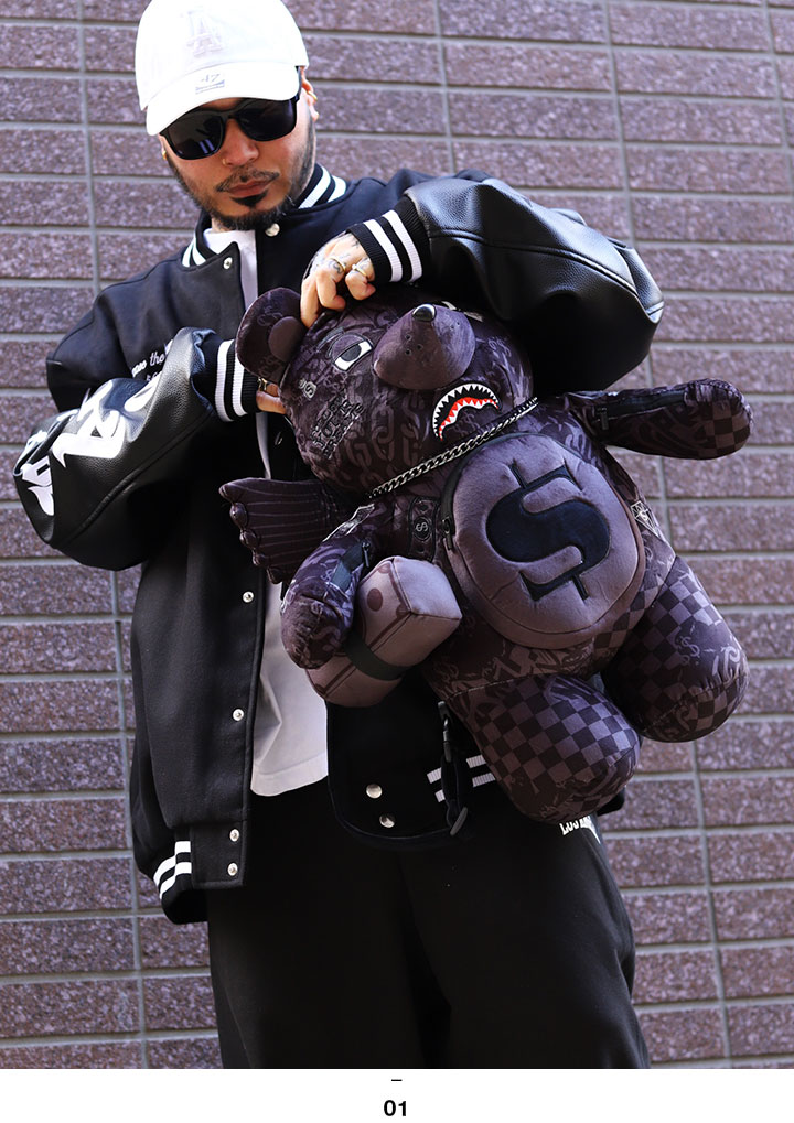 早い者勝ち!!【SPRAYGROUND】★ぬいぐるみ★リュック★海外限定 SPRAY GROUND ぬいぐるみ バッグ かわいい 熊 リュック 大きい