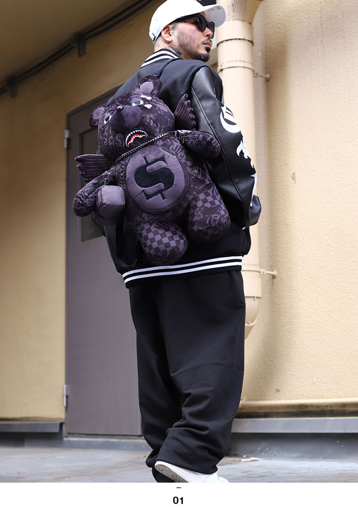 SPRAY GROUND ぬいぐるみ バッグ かわいい 熊 リュック スプレー