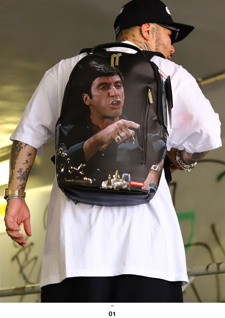 Spray ground スプレーグラウンド 新品未使用 スカーフェイス コラボ SPRAYGROUND (スプレーグラウンド) “SCARFACE POSTER STYLE