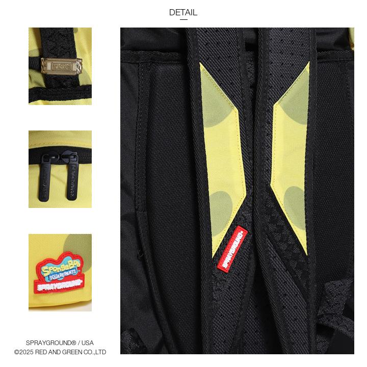 【即購入歓迎】スポンジボブ× Sprayground 海外正規 新品 送料無料 スプレーグラウンド × スポンジボブ ドゥードゥルリビール