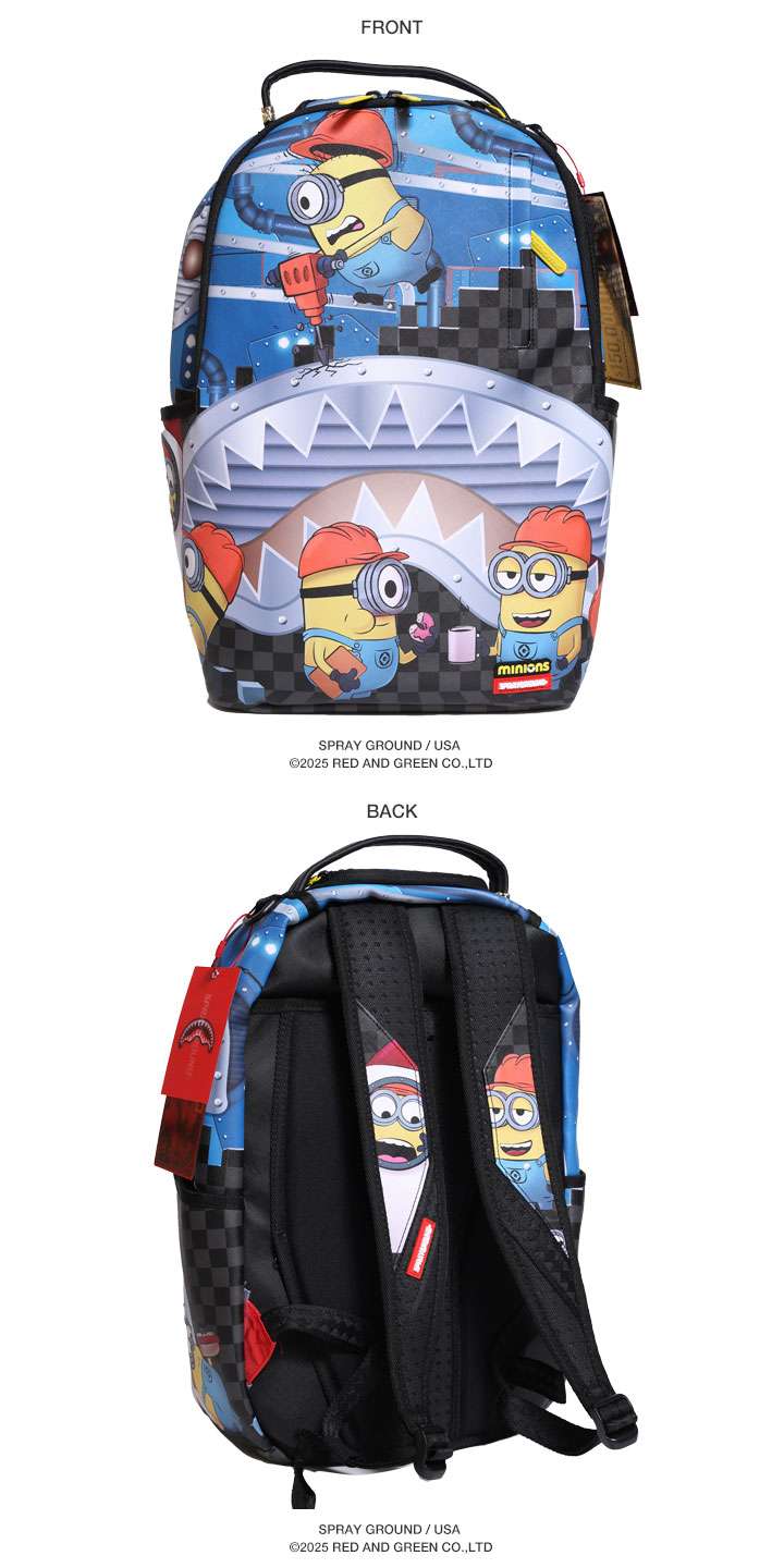 SPRAY GROUND × ミニオンズ リュック バックパック レザー 大きめ 大