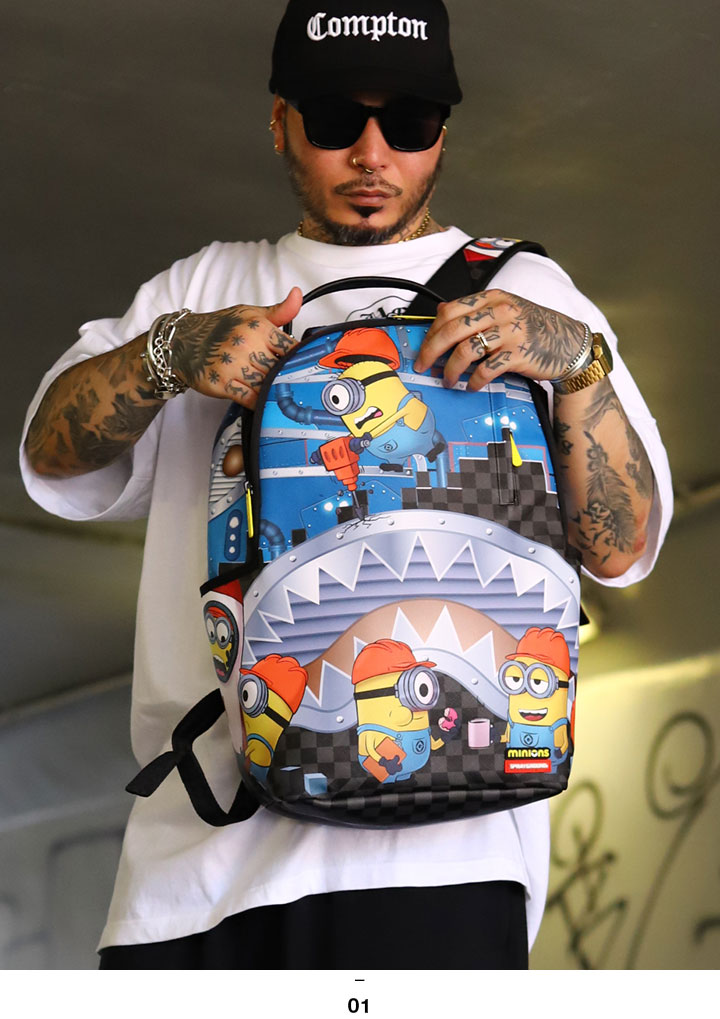 SPRAY GROUND × ミニオンズ リュック バックパック レザー 大きめ 大