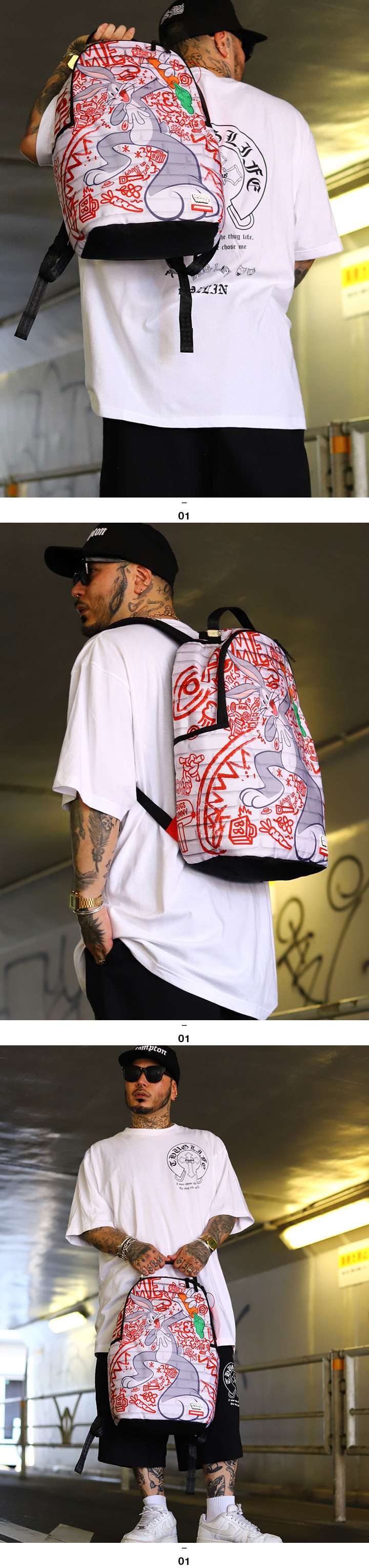 SPRAY GROUND × ルーニー・テューンズ バッグ 大きいサイズ Looney