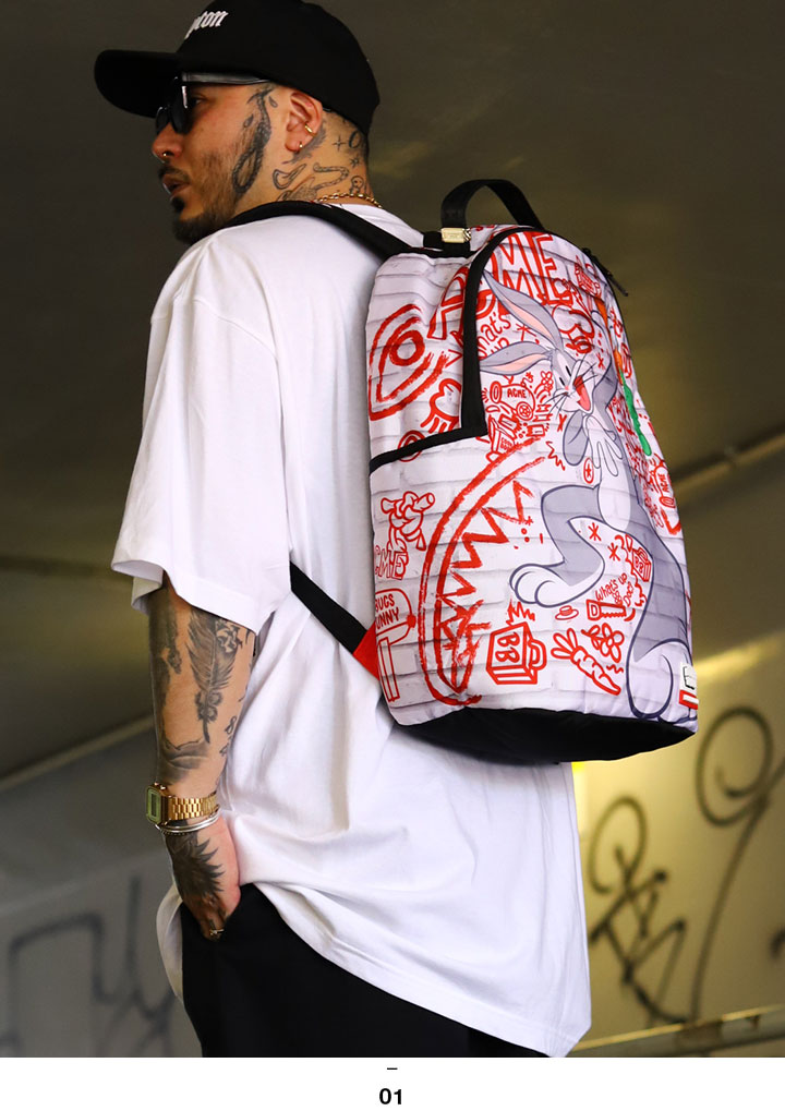 SPRAY GROUND × ルーニー・テューンズ バッグ 大きいサイズ