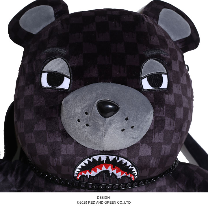 SPRAY GROUND ぬいぐるみ バッグ かわいい 熊 リュック ヒョウ柄