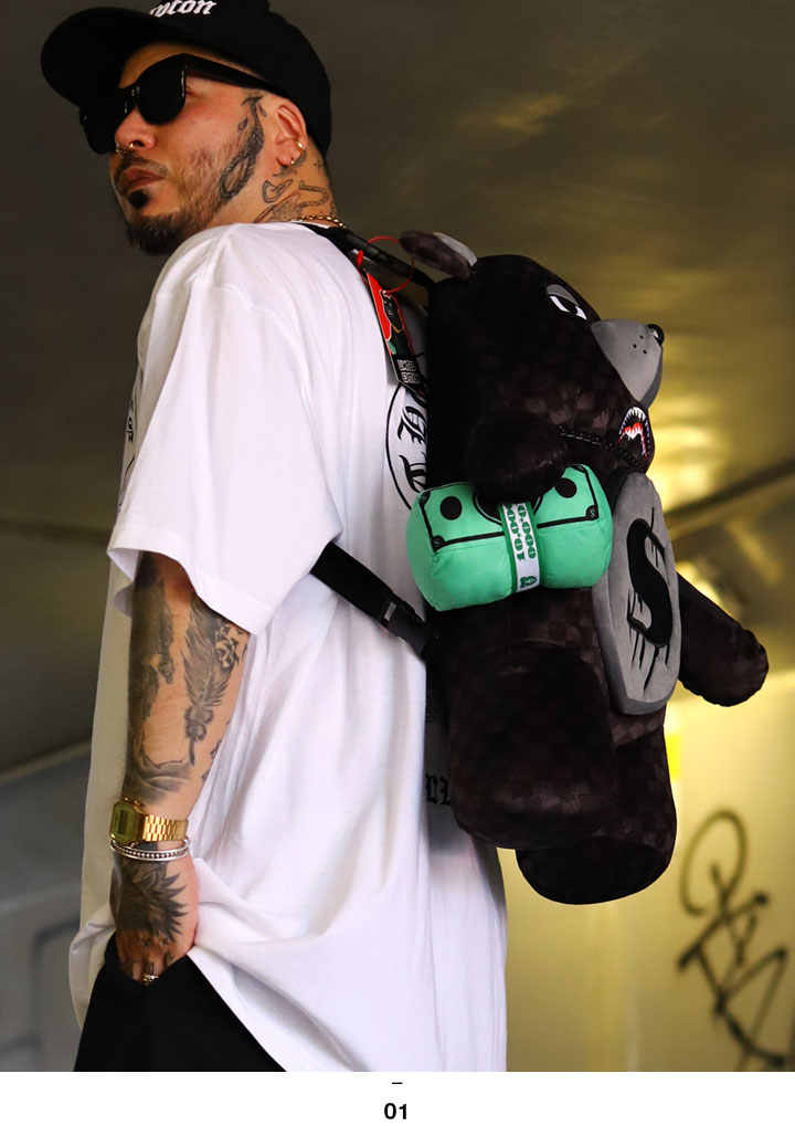 【希少】　美品 Spray ground スプレーグラウンド クマ　リュック ぬいぐるみリュック バックパック くま SPRAY GROUND ストリート